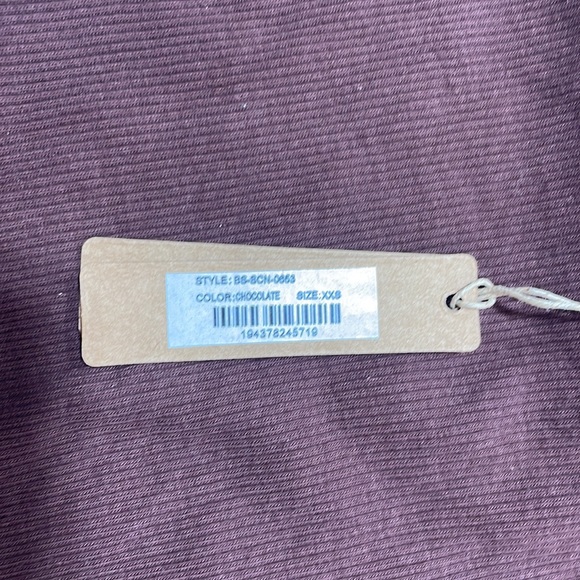 SKIMS Chocolate Cotton Rib Bodysuit SZ XXS NWT - Picture 4 of 5